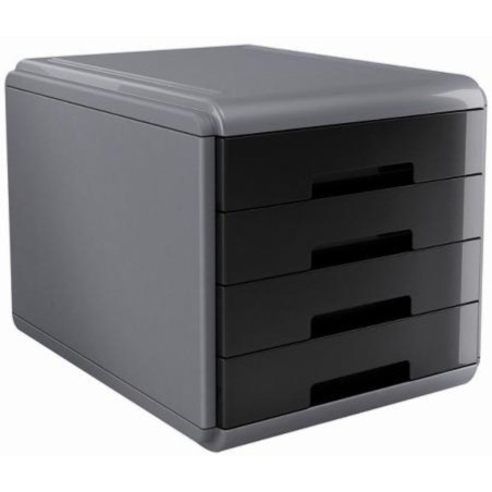 Bloc de 4 tiroirs Arda My Desk Noir