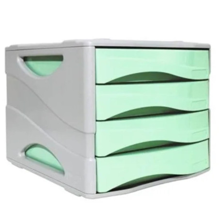 Bloc de 4 tiroirs Arda Pastel Vert