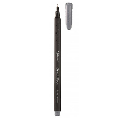 Stylo Graph' Peps Extra fine 0.4mm, Gris - Maped