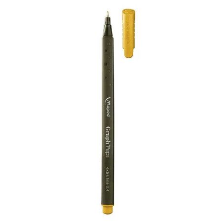 Stylo Graph' Peps Extra fine 0.4mm, Jaune - Maped