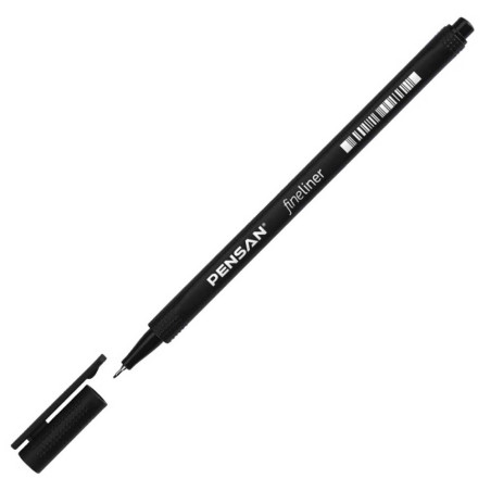 Stylo Feutre Pointe Fine, Noir - Pensan