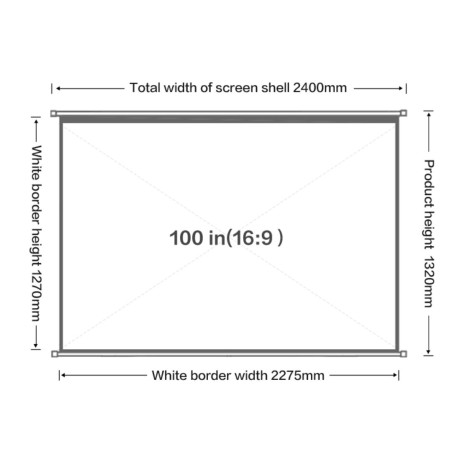 Ecran De Projection Deli Mural - Réf. E50448