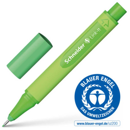 Stylo Feutre Pointe Fine Link-It 0.4mm, Vert Highland - Schneider