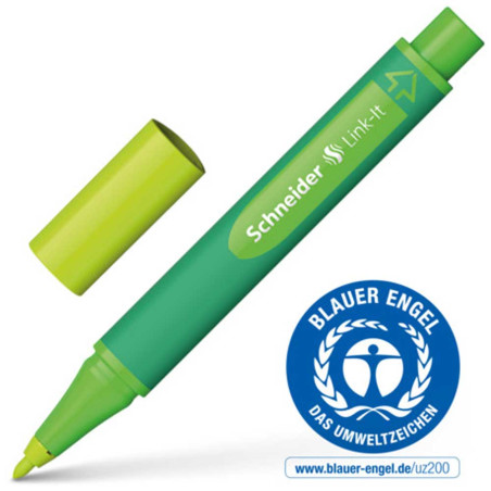 Stylo Fibre Link-It 1 mm, Vert Pomme - Schneider