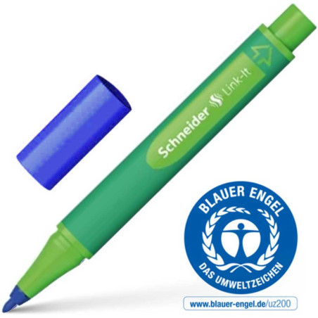 Stylo Fibre Link-It 1 mm, Bleu Lapis - Schneider