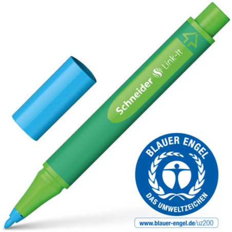 Stylo Fibre Link-It 1 mm, Bleu Minéral - Schneider