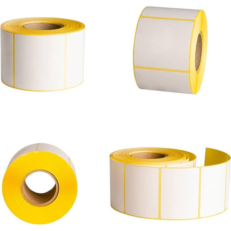 Rouleau De 500 étiquettes Thermique Blanc 58X43