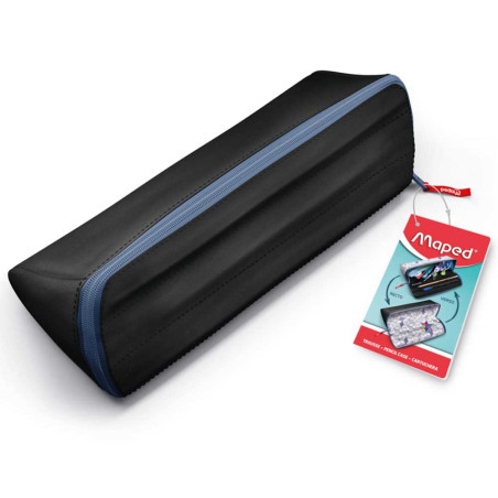 Trousse Open XXL Double Face Basic Noir, Maped - Réf.931900