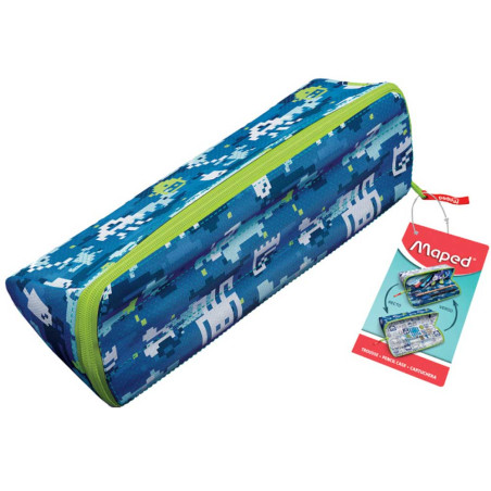 Trousse Open XXL Double Face Motif Bleu, Maped - Réf.931907
