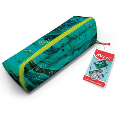 Trousse Open XXL Double Face Motif Vert, Maped - Réf.931903