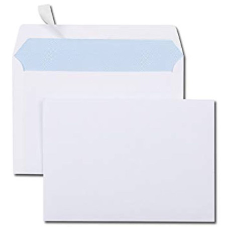 Enveloppe Blanc 110/160 Mm