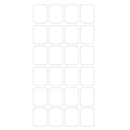 Pochette Etiquettes Blanches Autocollante 15×20 mm