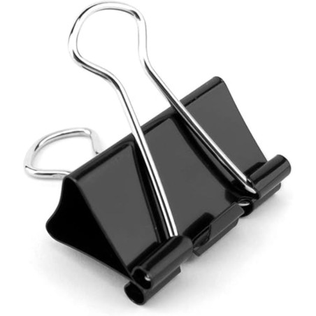 Boite De 12 Clips 51 Mm-Noir Foska