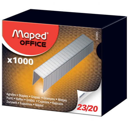 Lot de 1000 Agrafes 23/20 - Maped