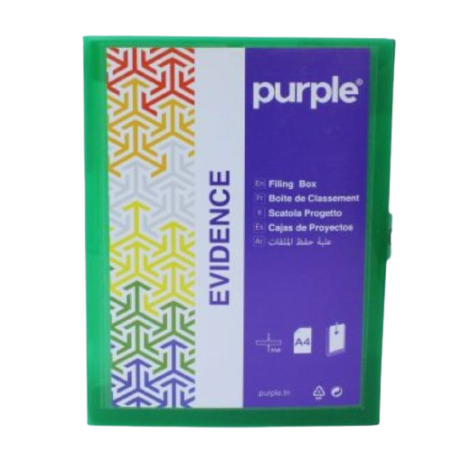 Boite De Classement Personnalisable Dos 80mm EVIDENCE Vert