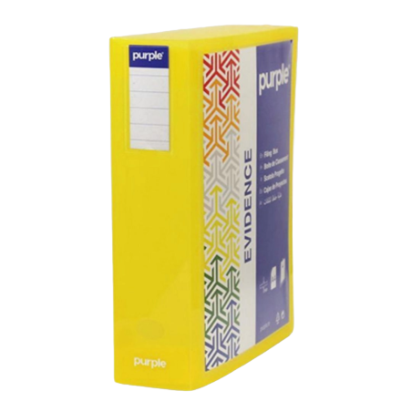 Boite De Classement Personnalisable Dos 60mm EVIDENCE Jaune