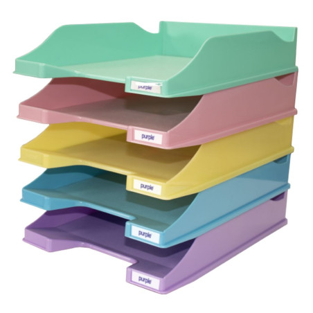 Bac À Courrier Pastel Bleu