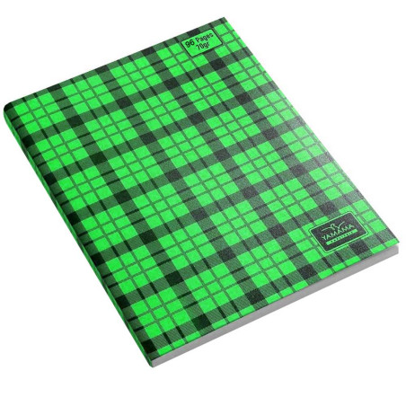 Cahier à Carreaux 17x22 Vert, 96 pages - Yamama