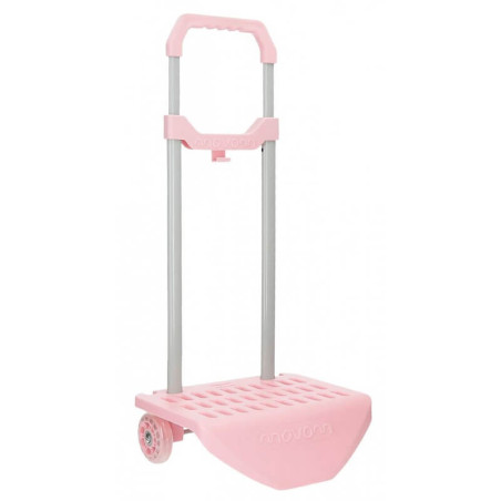 Chariot Sac à Dos Scolaire, Rose Clair - Movom