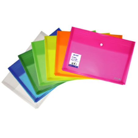 Pochette à Bouton A4 Avec Soufflet COLORPROTECT