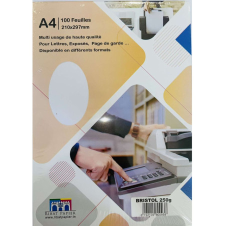 Page De garde Bristol 100 feuilles Ribat A4 250G