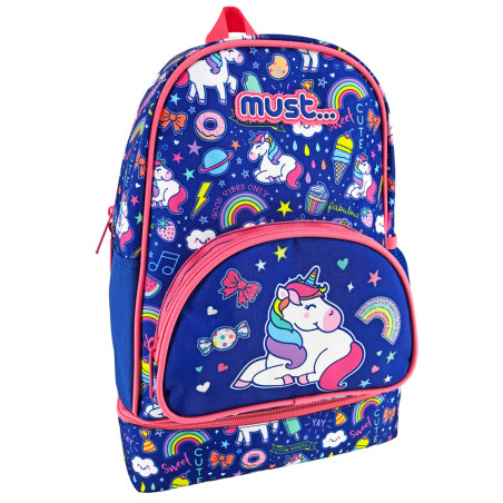 Sac à Dos Avec Porte Goûter Pour Maternelle Butterfly, Must - Réf.585605