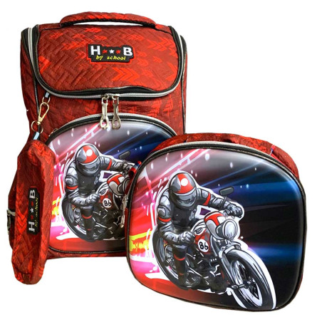 Ensemble Sac À Dos Avec Porte Goûter et Trousse, Pour Ecoliers