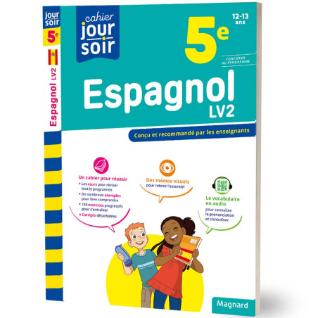 Espagnol 5e LV2 - Cahier Jour Soir - Magnard