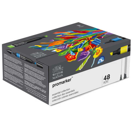 Coffret de 48 Marqueurs Double Pointe ProMarker - Winsor & Newton