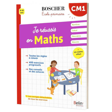 Je Réussis En Maths CM1 - Boscher Ecole Primaire - Belin Education