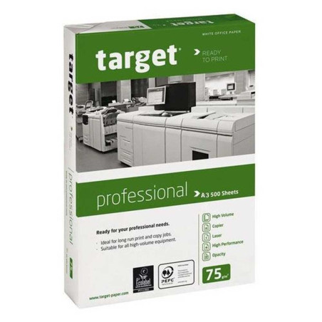 Rame Papier A3 500F Extra Blanc, 75gr - Target