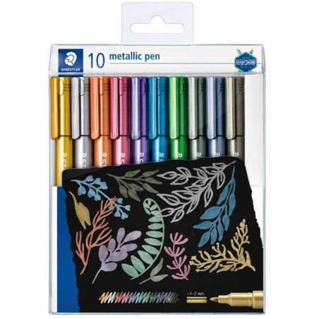 Set de 10 Marqueurs Permanent Métallisés - Staedtler