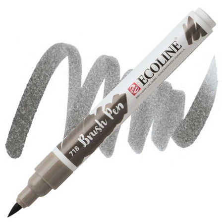 Marqueur Aquarelle à Pinceau Ecoline, Gris Chaud - Royal Talens