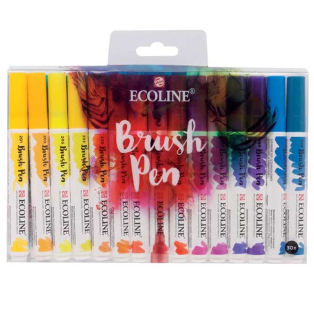Set De 30 Marqueurs Aquarelle à Pinceau Ecoline - Royal Talens