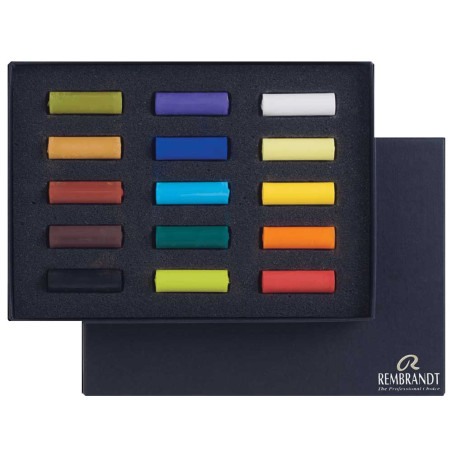 Lot de 15 Pastels Tendres Demi-Bâtonnets - Rembrandt