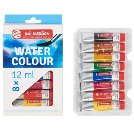 Set de Peintures Aquarelle 8x12ml - Royal Talens ArtCreation