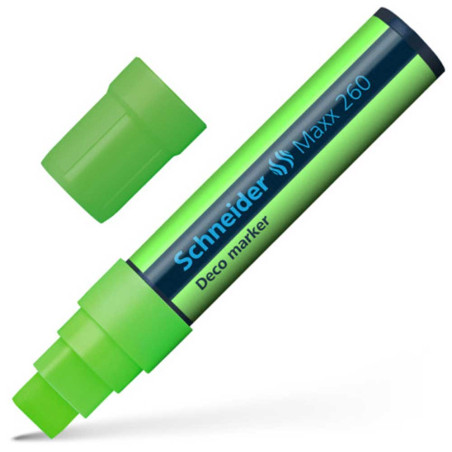 Marqueur à Craie Max 260 Liquide 5-15 mm, Vert Clair - Schneider