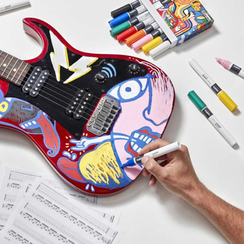 Marqueur Acrylique 2mm, Vert - Carioca Plus