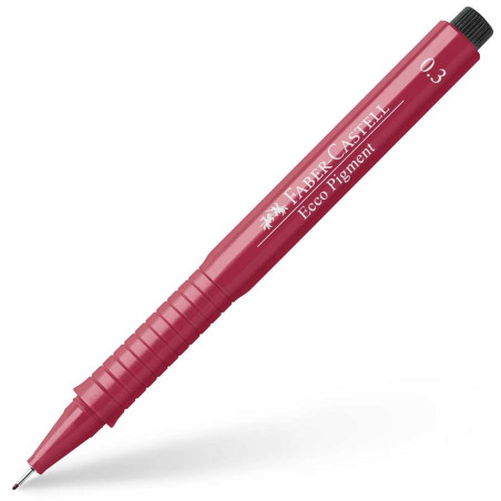 Feutre Fine Ecco Pigment 0.3mm, Rouge - Faber-Castell