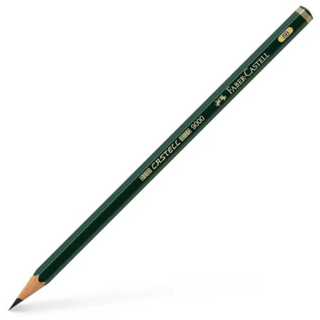 Crayon Graphite Noir 9000 6B, Faber-Castell - Réf.119006