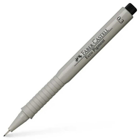 Feutre Technique Fine Ecco Pigment Noir 0.3mm, Faber-Castell - Réf.166399