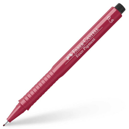 Feutre Technique Fine Ecco Pigment Rouge 0.5mm, Faber-Castell - Réf.166521