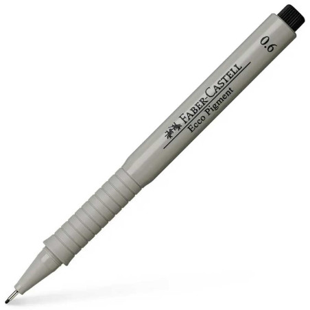 Feutre Technique Fine Ecco Pigment Noir 0.6mm, Faber-Castell - Réf.166699