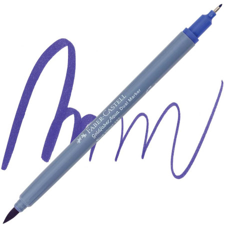 Feutre Aquarelle Goldfaber Double Pointe 137 Bleu Violet - Faber-Castell
