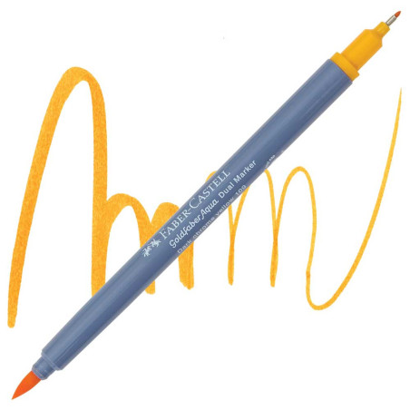 Feutre Aquarelle Goldfaber Double Pointe 109 Jaune Chrome Foncé, Faber-Castell - Réf.164708