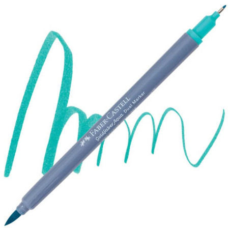 Feutre Aquarelle Goldfaber Double Pointe 356 Vert De Cobalt Clair - Faber-Castell