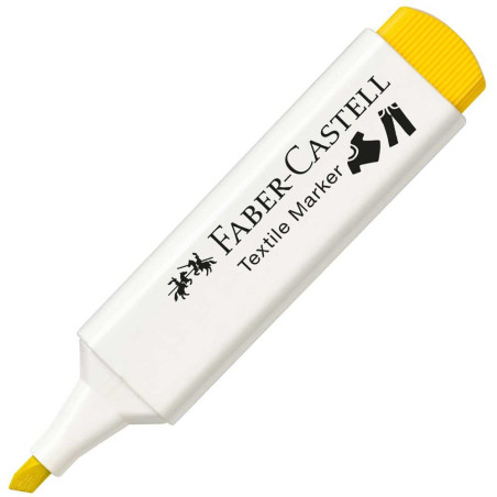 Marqueur Textile Jaune, Faber Castell - Réf.159507