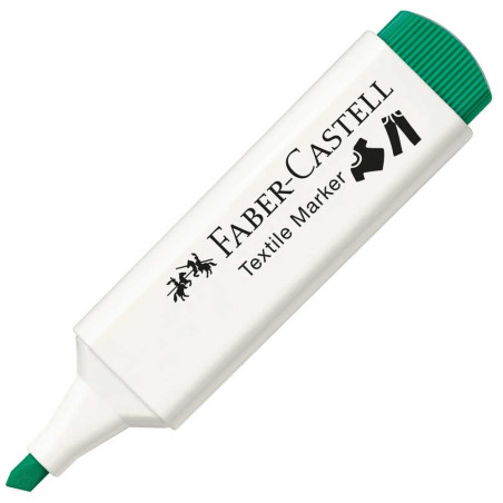 Marqueur Textile Vert, Faber Castell - Réf.159524