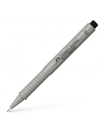 Feutre Technique Fine Ecco Pigment Noir 0.1mm, Faber-Castell - Réf.166199