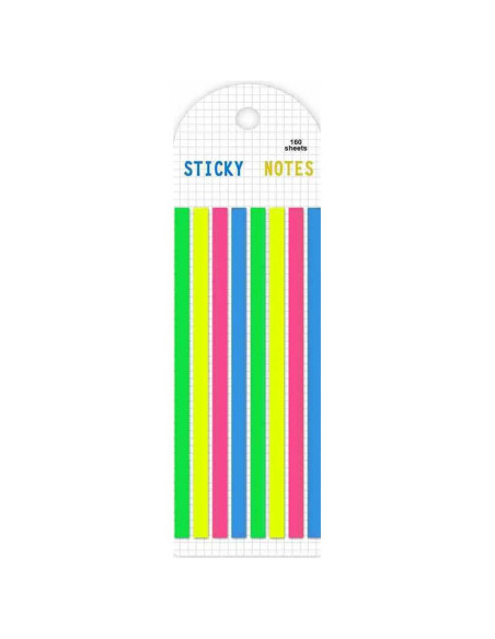 160 Sticks Notes Transparent Néon - Jinxin